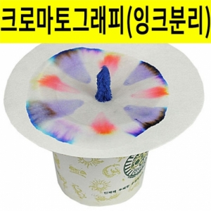 크로마토그래피 잉크분리 1인용 과학실험KSCI-7960 거름종이와 물을 이용한 색소분리실험. 집콕 만들기키트 과학교구
