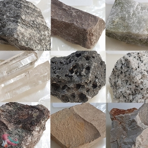 다양한 암석 조각 낱개구매 밤톨사이즈KSCI-7424 관찰용 암석조각. 집콕 만들기키트 과학교구