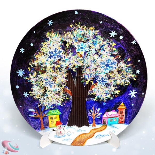 과학1번지 구정과학사,눈꽃나무 겨울 크리스마스 액자만들기 4인용