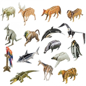 교과서에 나오는 세계의 동물 - 16종세트KSCI-4344 집콕 만들기키트 과학교구